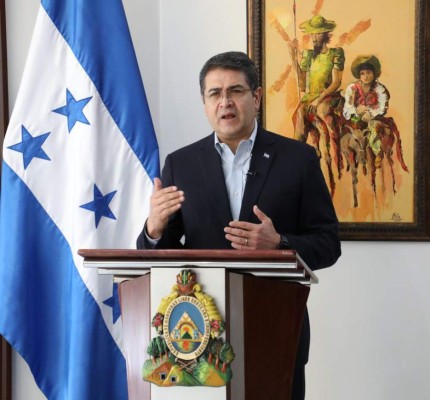 Presidente Juan Orlando Hernández rechaza que Honduras sea un 'narcoestado'